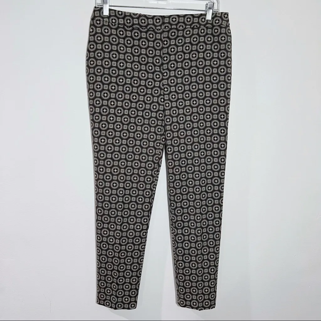 Chico's‎ Circle Jacquard Trouser Ankle Pants Size Small 4 - Image 3