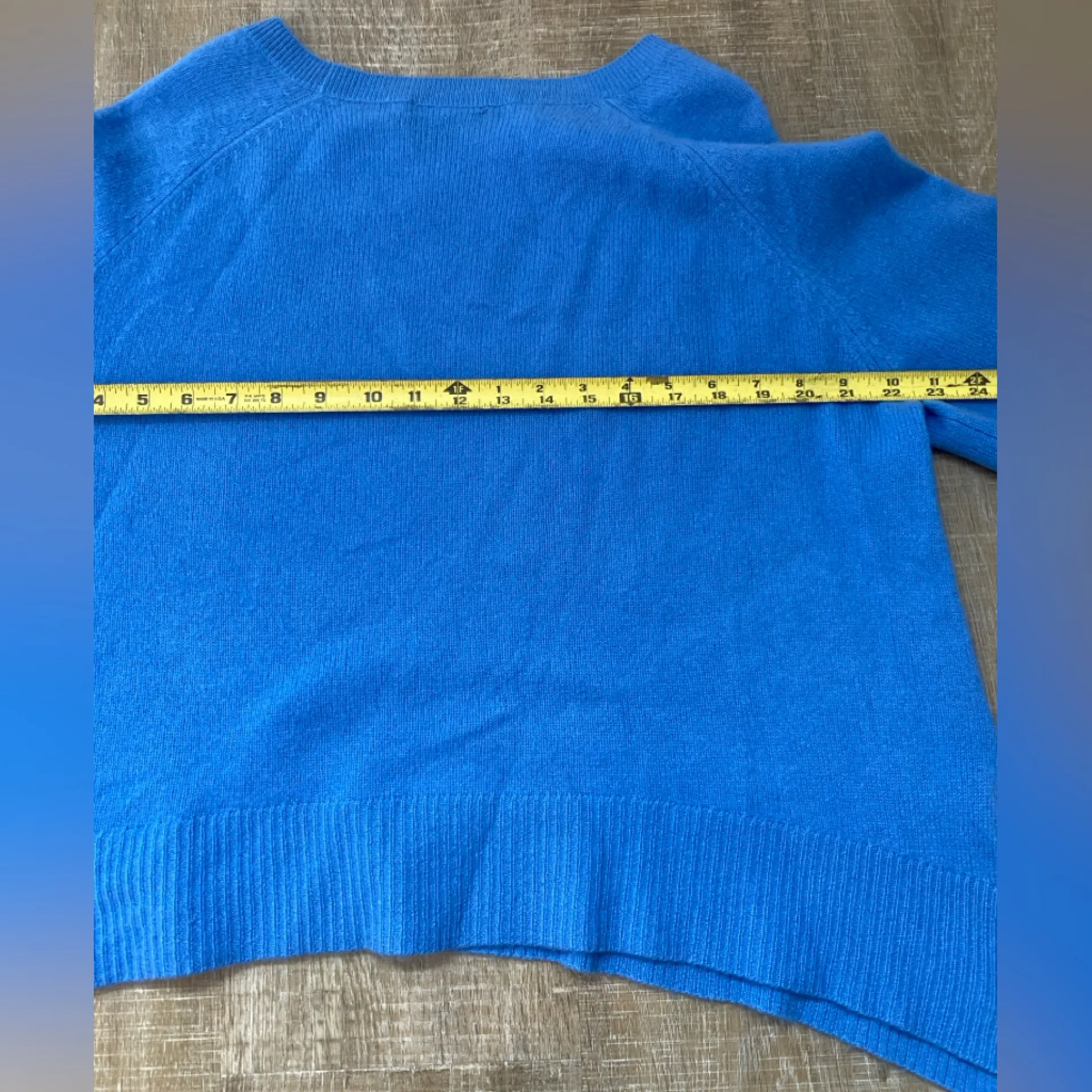 360 Cashmere Dara Raglan Bell Sleeve Sweater Blue Women’s Small Boho - Image 13