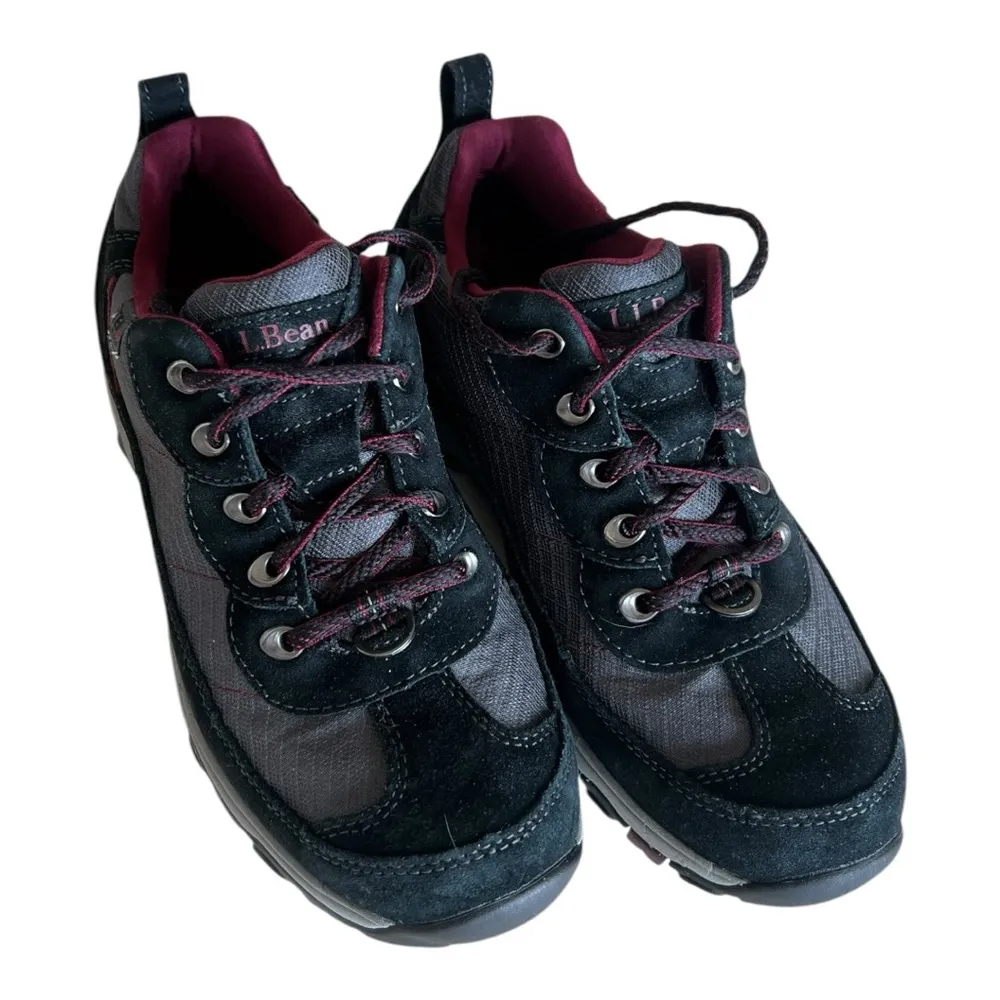 L.L. Bean Black and Gray Tek 2.5 Hiking Shoes with Rugged Sole Size 7.5 M - Image 2