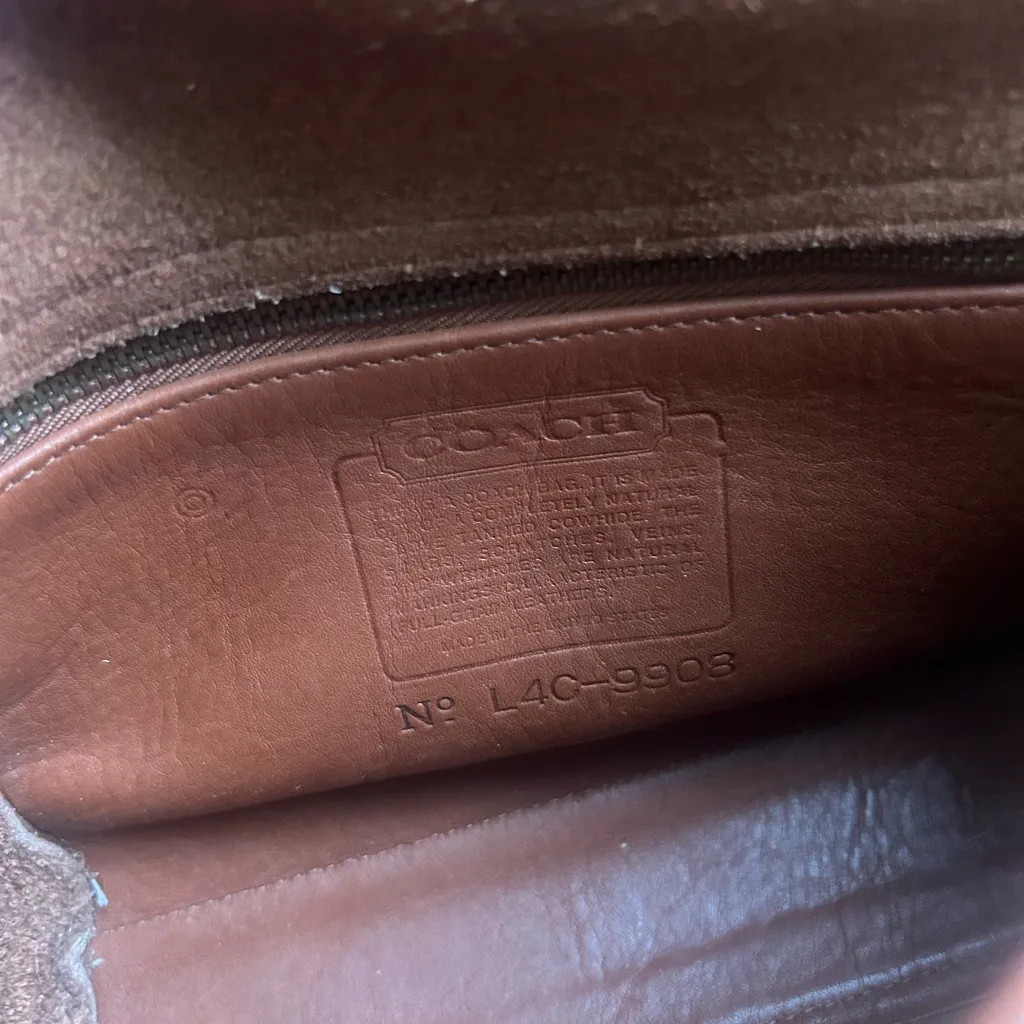 Coach Vintage leather turnlock crossbody bag 9908 y2k Devon British tan - Image 11