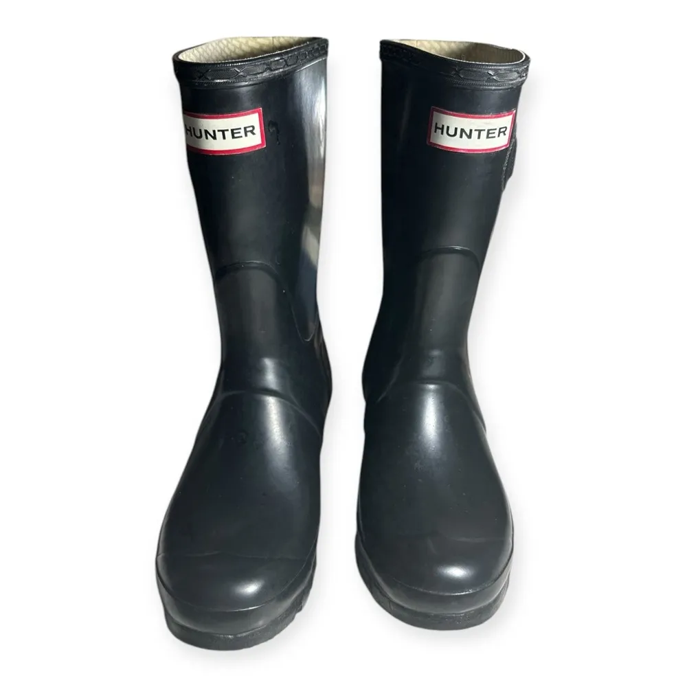 Original Short black Waterproof Rain Boot Size US5M/6F - Image 2