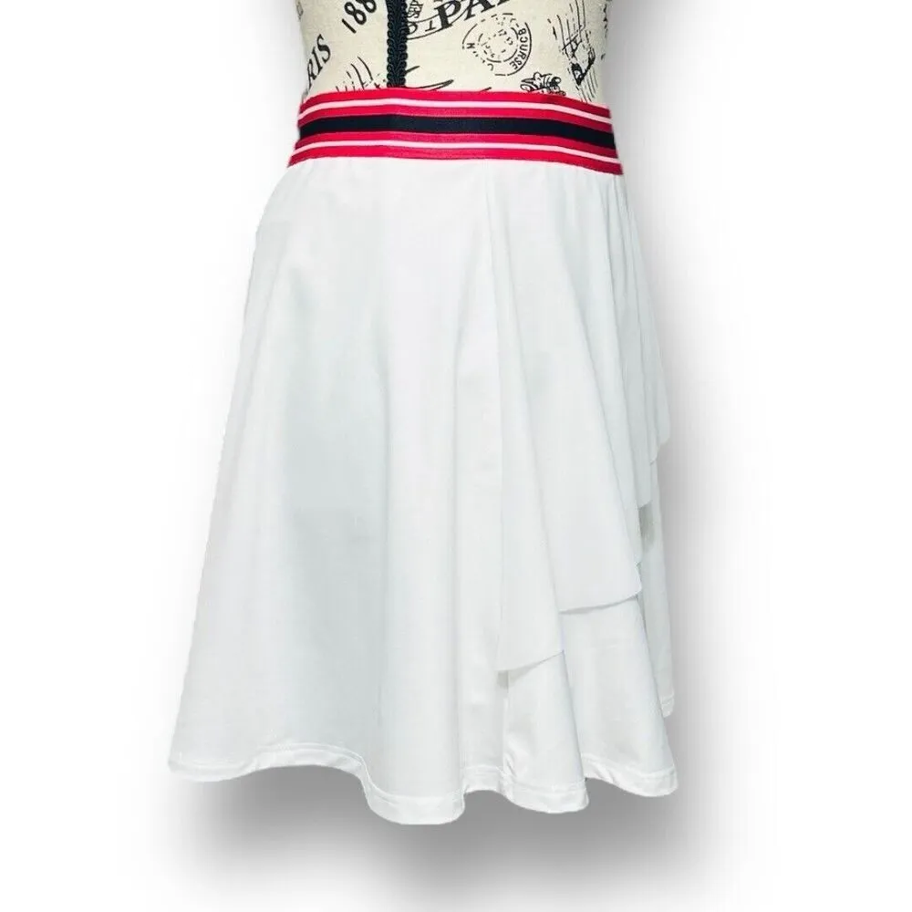EleVen by Venus Williams M White Red Tennis Skort Golf Athletic Preppy Classic Size M - Image 4