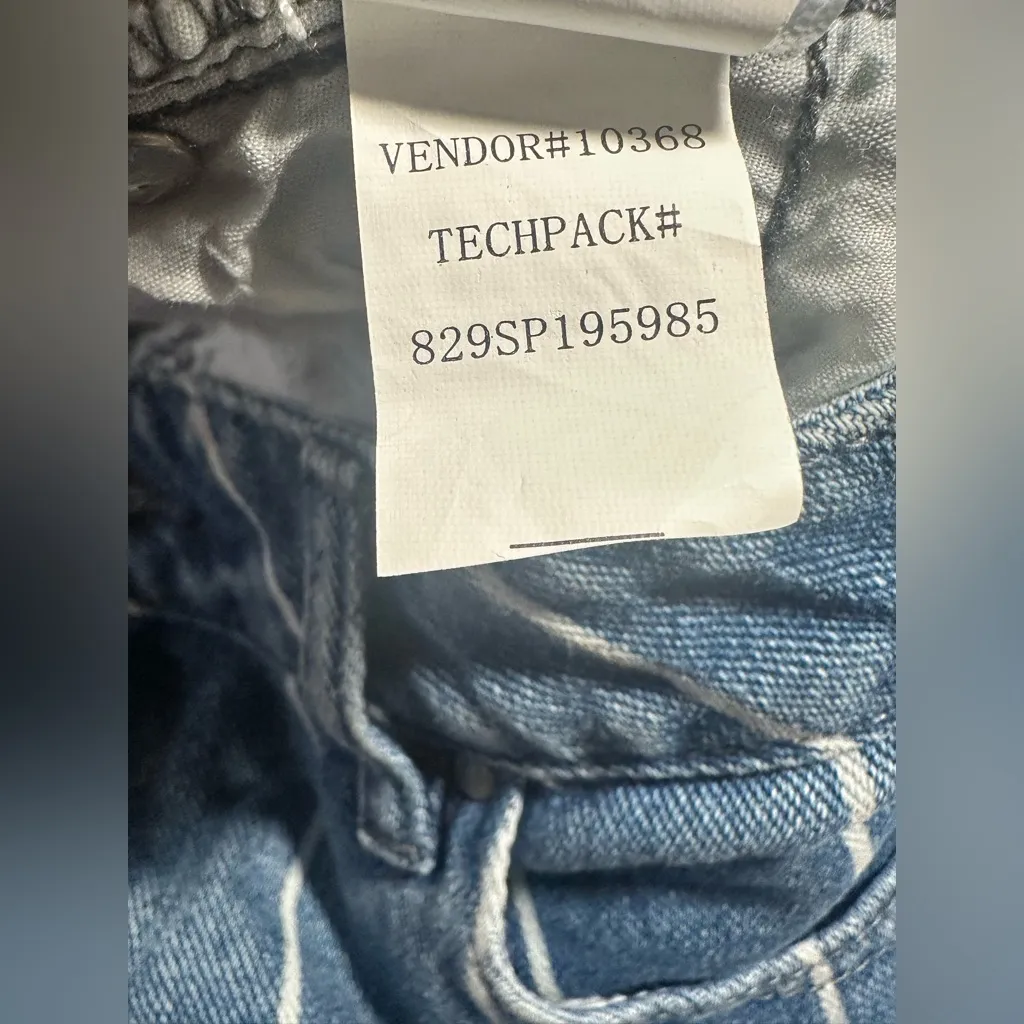 PacSun L.A. Womens Window Pane High Rise Distressed‎ Festival Shorts Size 28 - Image 14