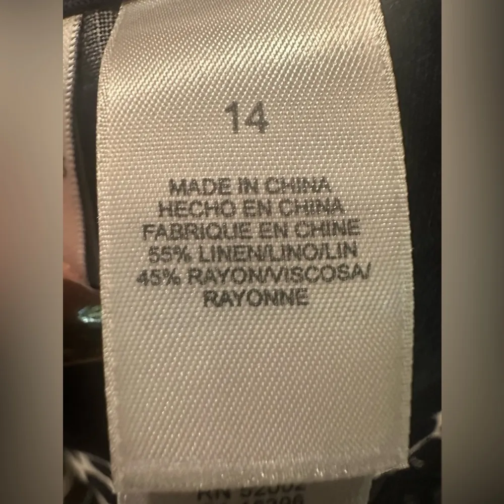 EUC Emma James Polka Dot High Waisted Art Deco Skirt dark navy blue & white  14 - Image 6