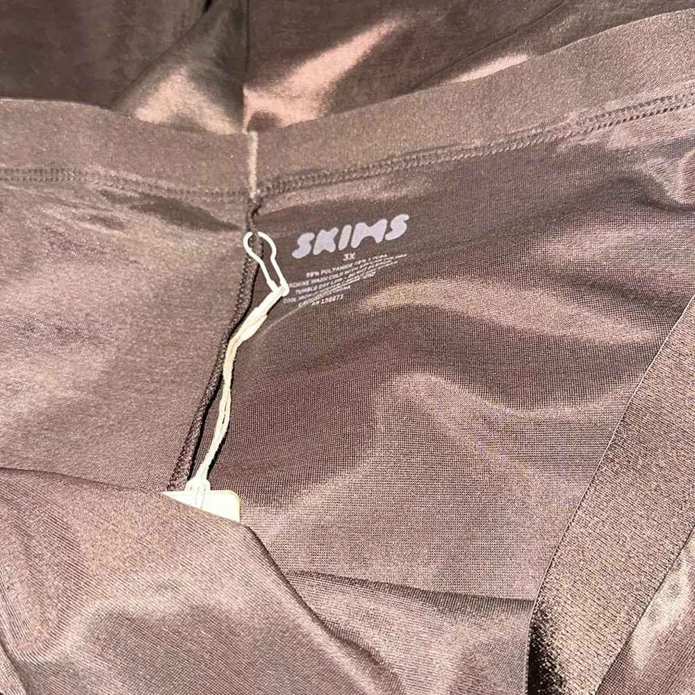 NWT SKIMS  barely there cropped legging - espresso SZ-3X - Image 6