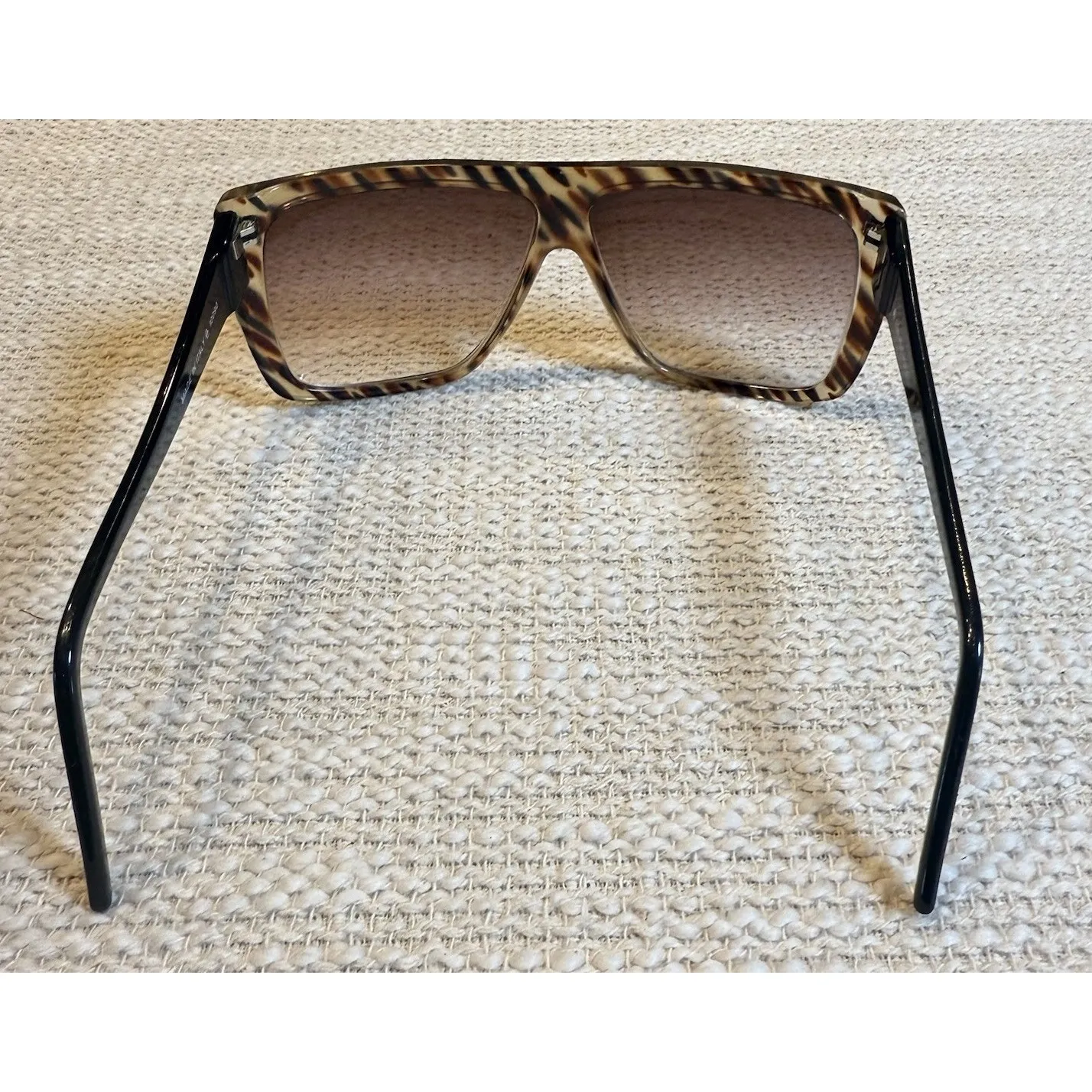 Vintage Liz Claiborne Womens Sunglasses Tortoise Brown Square Shades 10090 Italy - Image 5