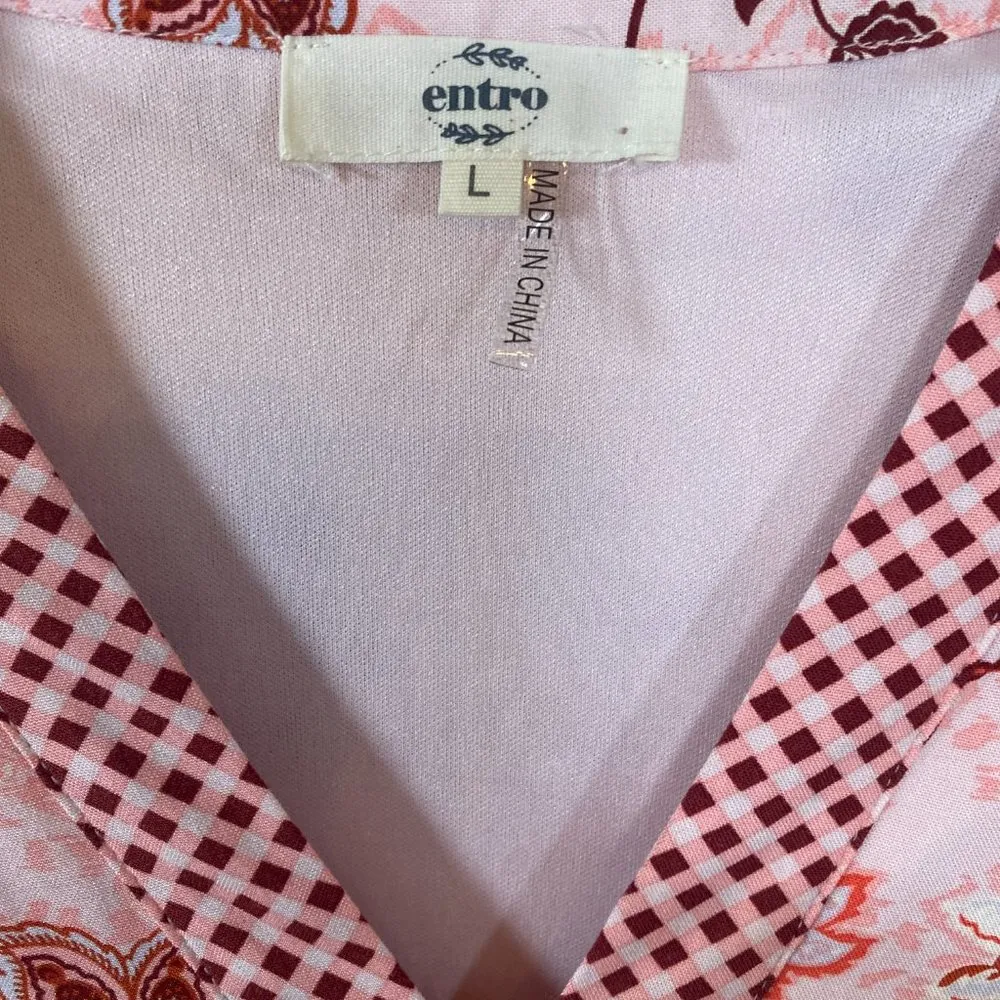 NWT Entro Watch For You Blush Pink Floral Dress - Image 6