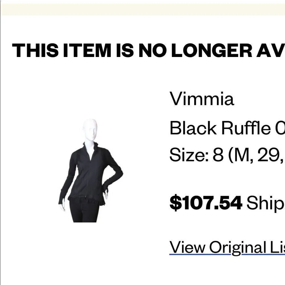 Vimmia brand black zip up jacket unique design - Image 7