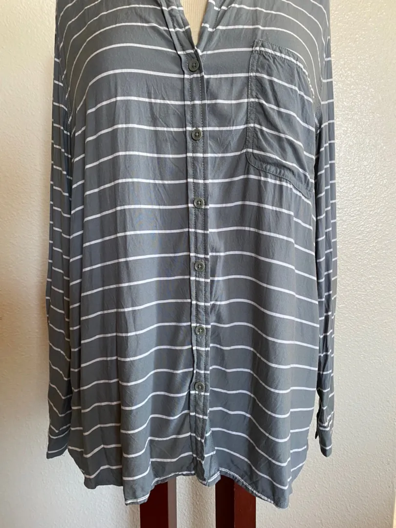 Beach Lunch Lounge Striped Button Down - Image 5