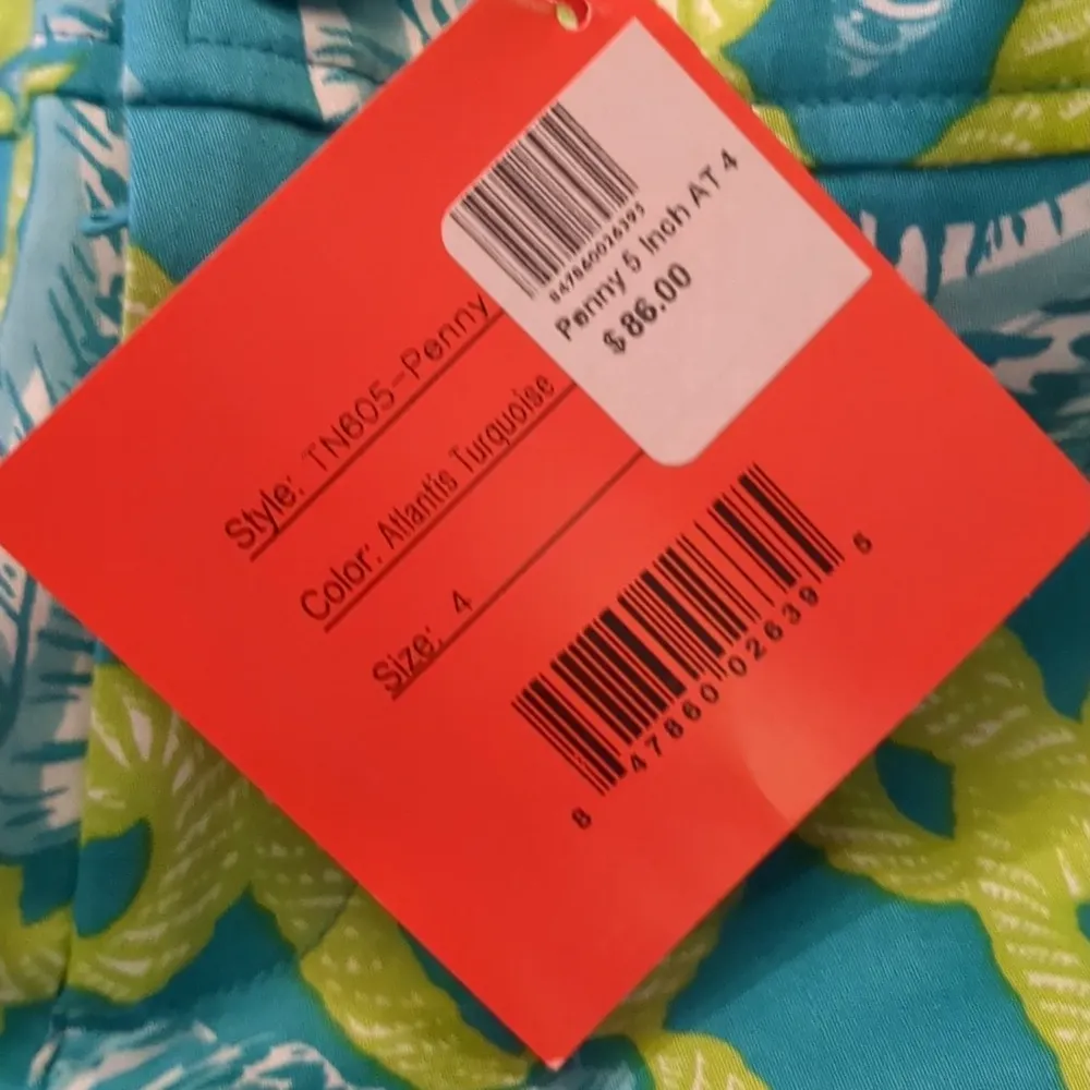 Tracy Negoshian Atlantis turquoise shorts size 4 - Image 4