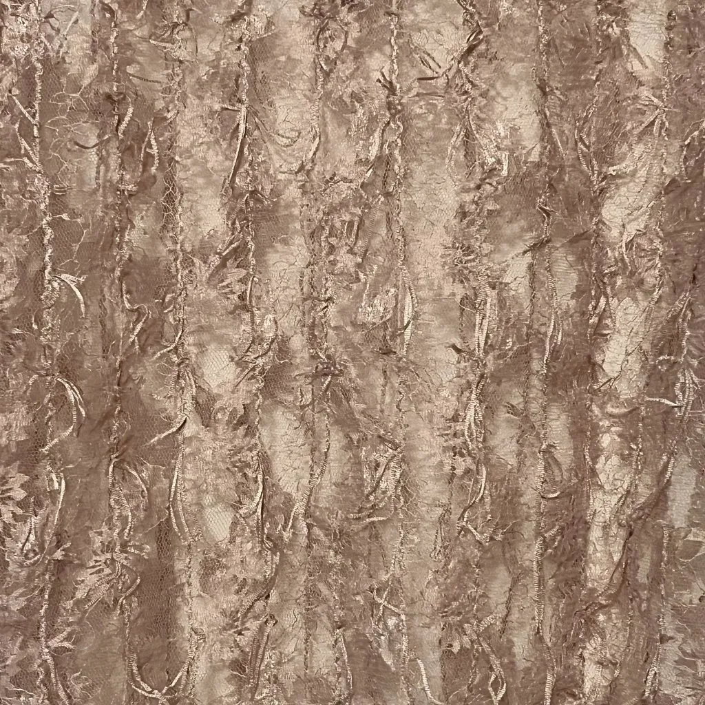 Willow & Root floral lace top size small sheer fringe layering feminine romantic Pink - Image 8