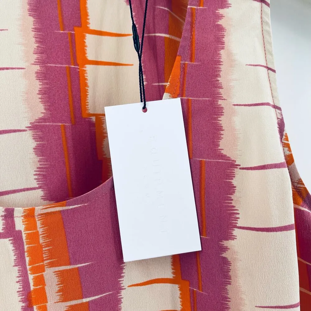 EQUIPMENT FEMME Almanda Tank Size Small 100% Silk Designer Luxury Casual Light - Image 5