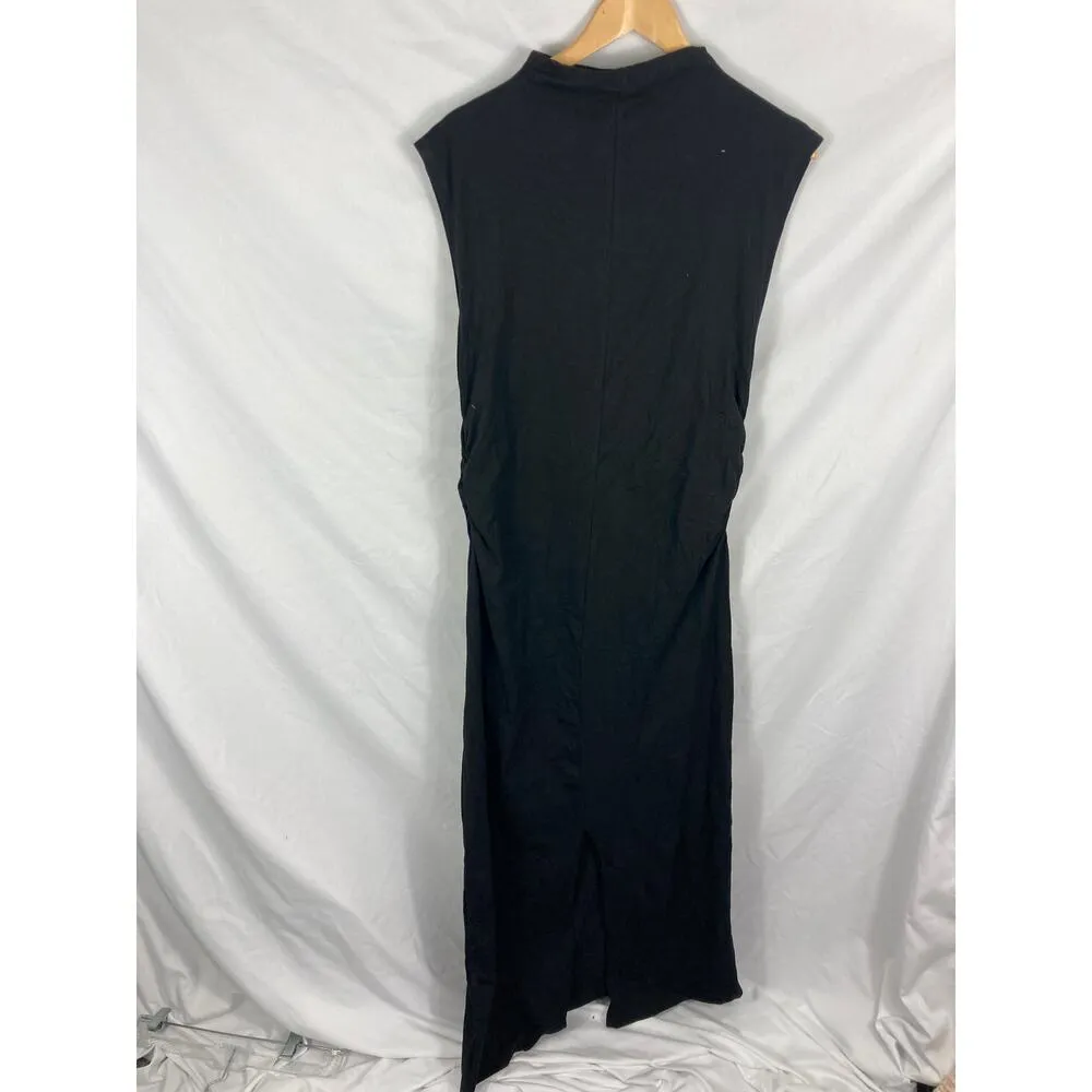 NWT ASOS High Neck Sleeveless Maxi Dress Black Size 14 - Image 4