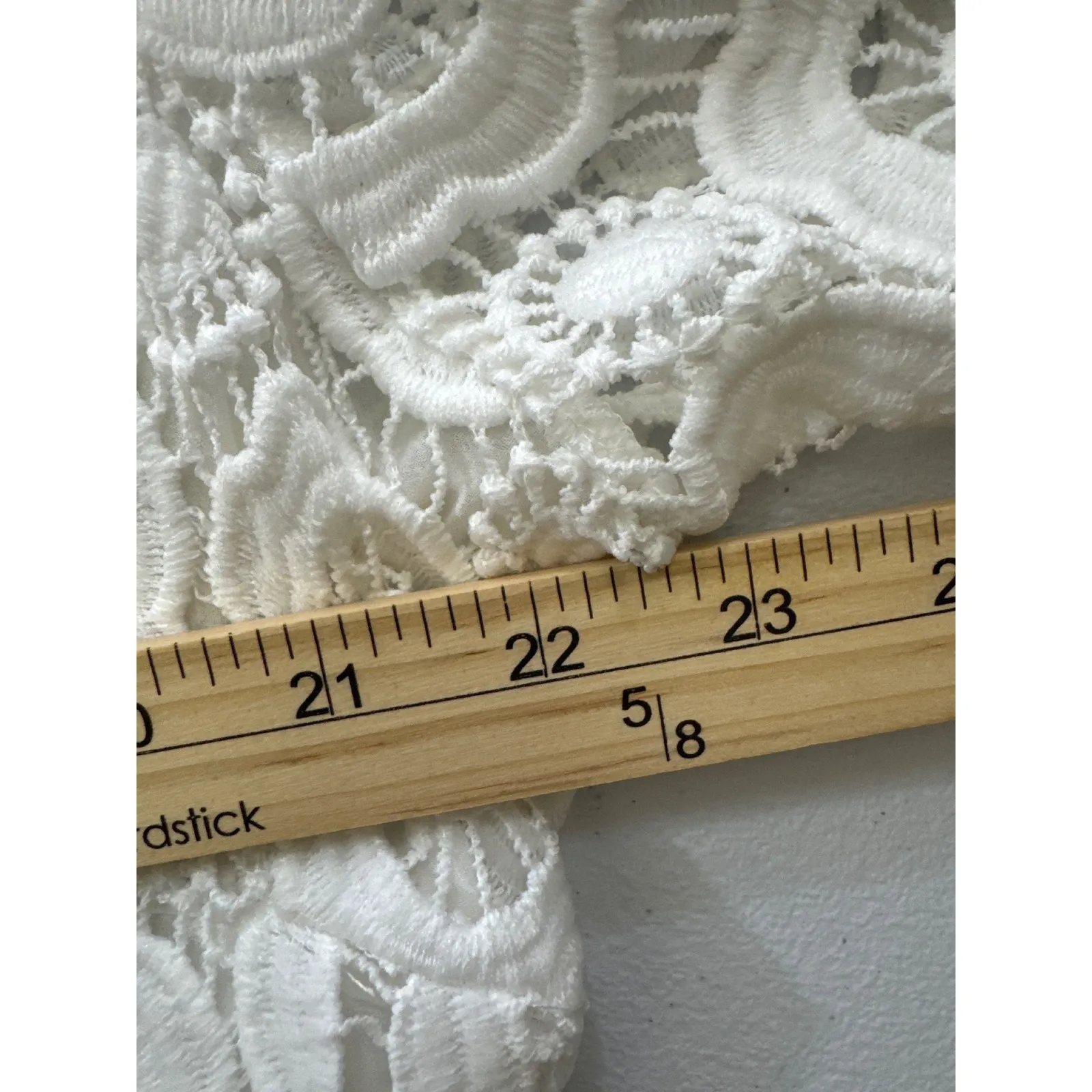 ELOQUII White Lace Pleated Midi Dress Long Sleeve Elegant Special Occasion Sz 18 - Image 7