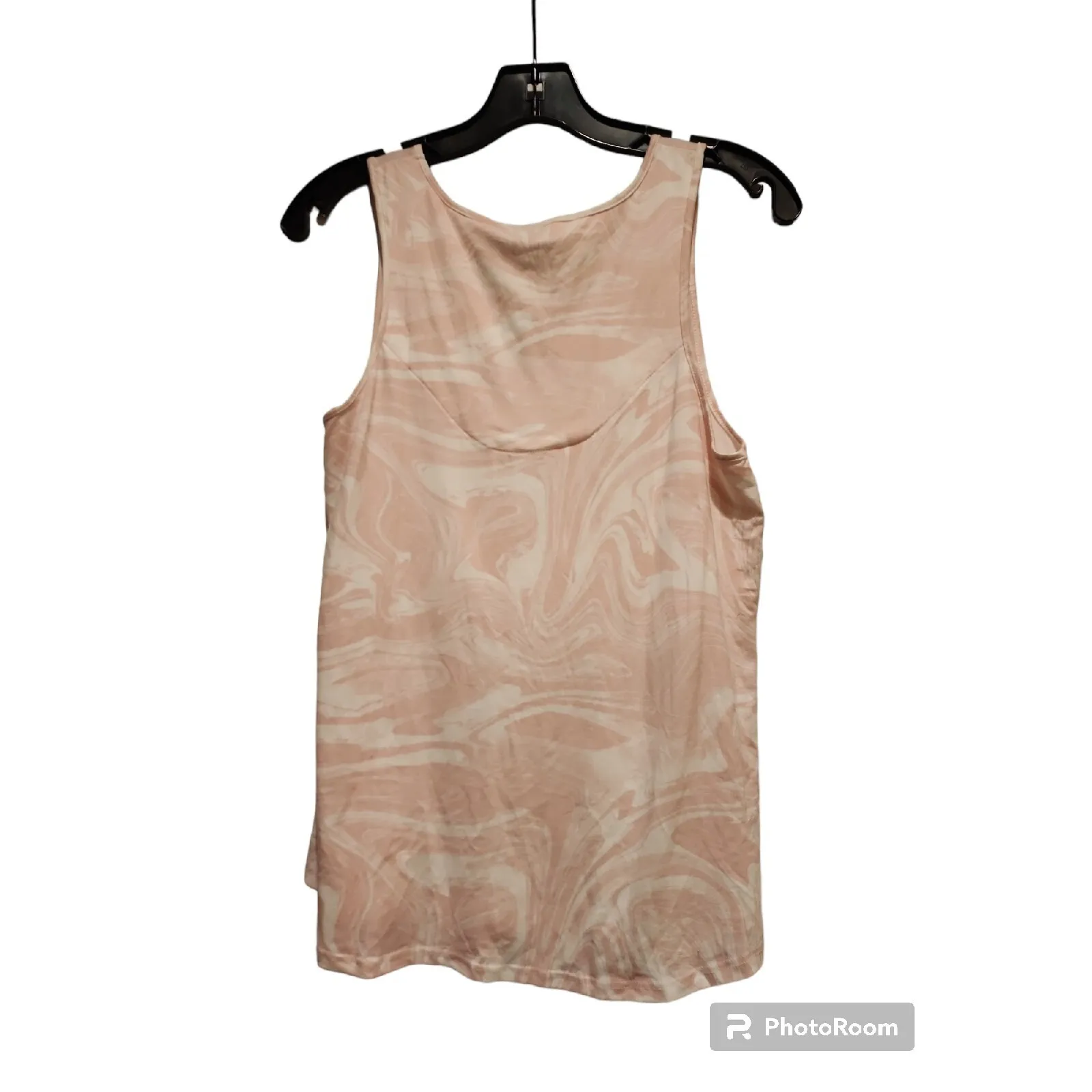 Kenzie Tank Top Marble Print Sleeveless Casual V - Image 2