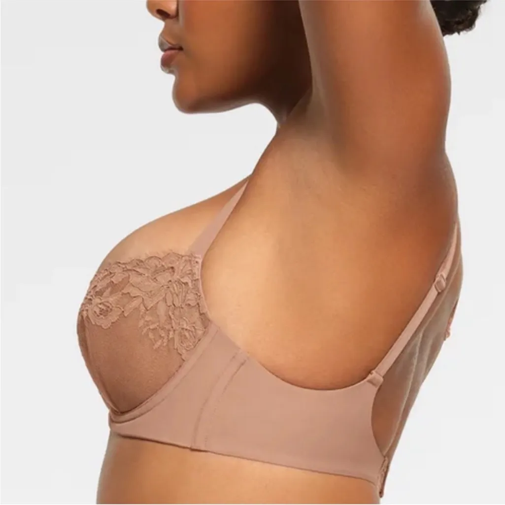 SKIMS NWT Femme Lace Balconette‎ Bra -Sienna Size 40C - Image 7