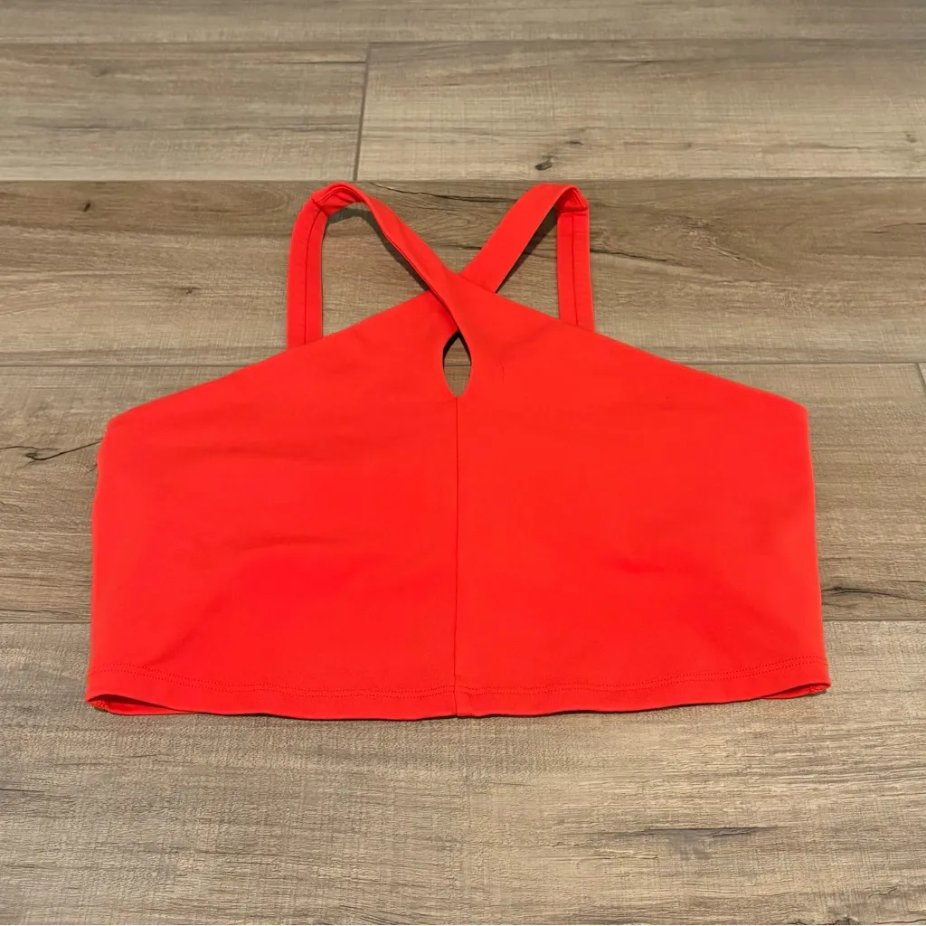 SPIRITUAL GANGSTER Jules Cross-Neck Cropped Tank Top tigerlily red orange medium - Image 2