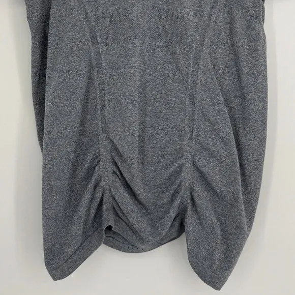 Athleta Scrunch Front Tee XL Gray‎ Short Sleeve Stretch Activewear Top Casual - Image 5