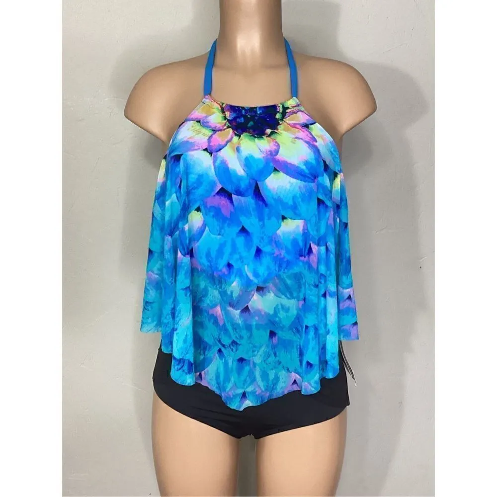 New. Coco Reef ruffle tankini top. Size 34C. Retails $89 - Image 3