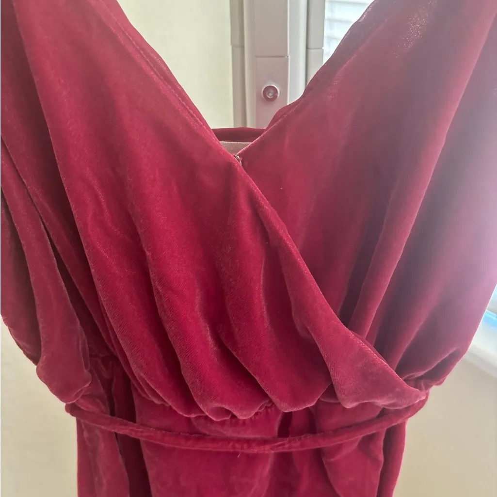 3 for $15!! Urban Outfitters red maroon velour dress - Image 3