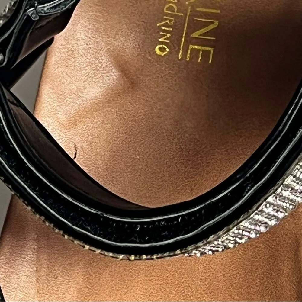 Catherine Malandrino Women's  Bejeweled Low Heel Wedge Sandals Sz 6.5 - Image 15