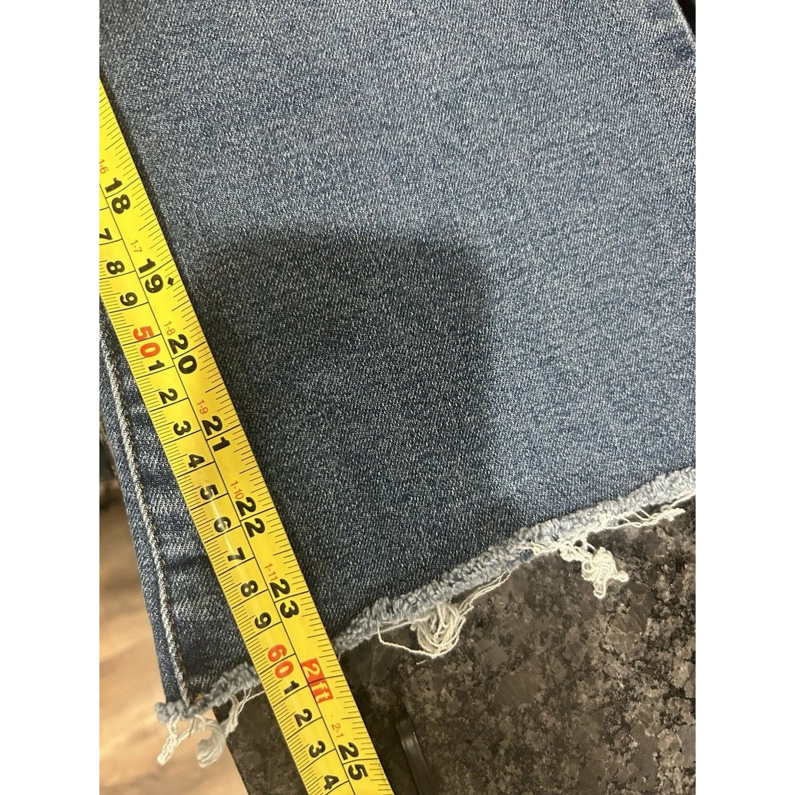 Sofia Jeans by Sofia Vergara Womens Size 16 Melissa Flare Mid rise Distressed Blue - Image 6