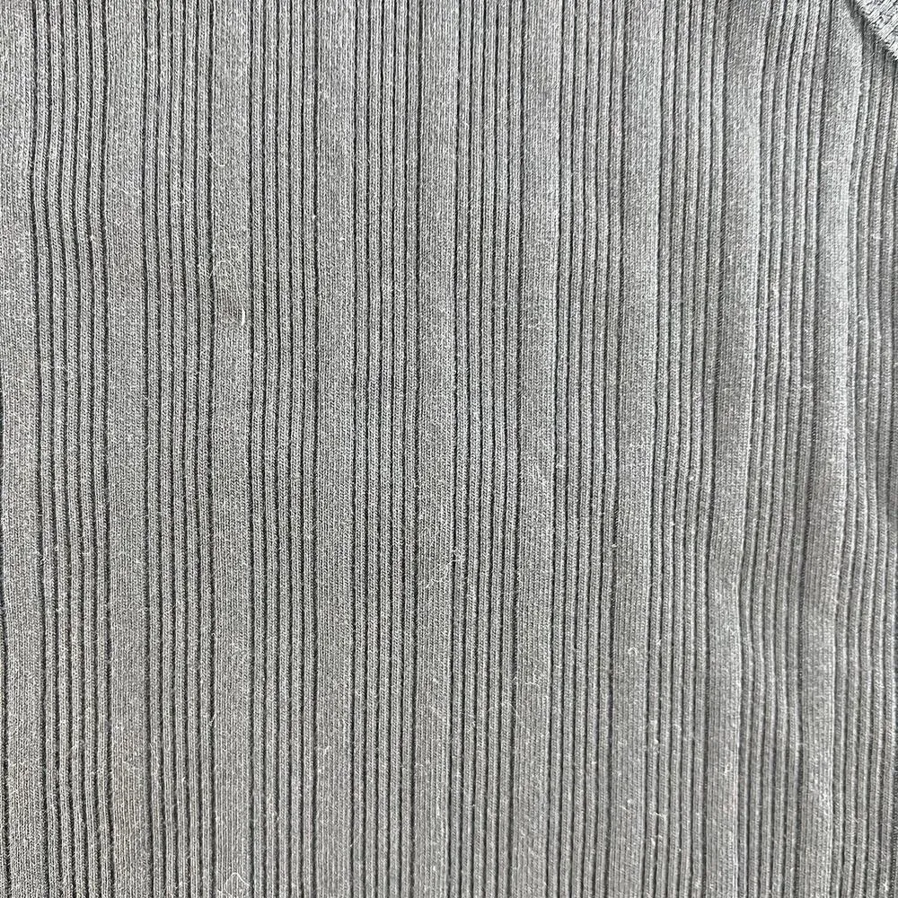 Aeropostale L Ribbed High Neck Cropped Cami Top Lettuce Hem Grunge Whimsy Goth - Image 12