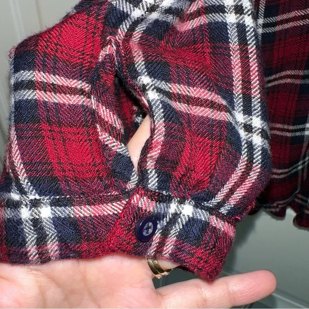 Style house, plaid rayon shirt, women’s medium - Image 7