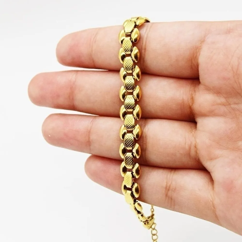 Gold Watch Chain Bracelet - Image 3