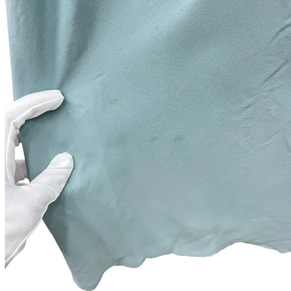 Show Me Your Mumu Faith Maxi Dress in Silver Sage Chiffon size Medium - Image 8