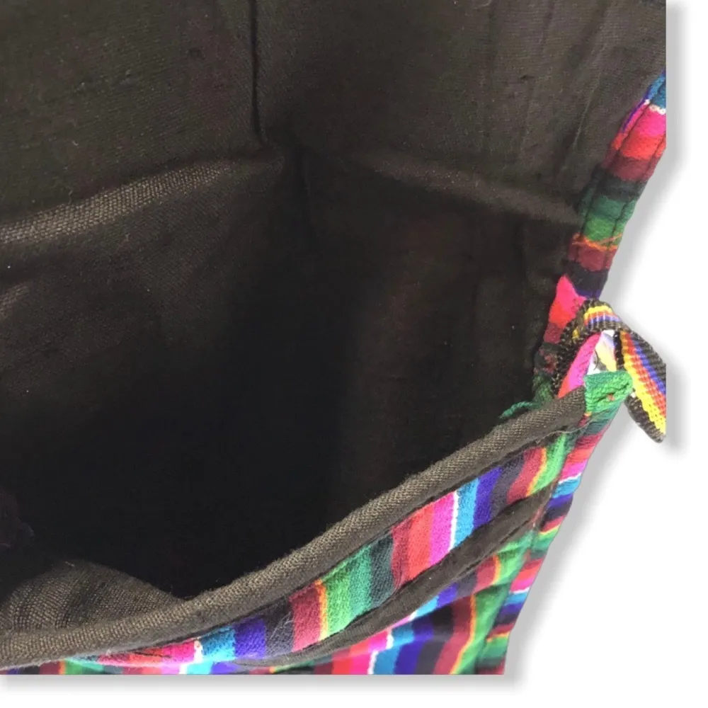 Toni Boho Gypsy Festival Rainbow Fringe Crossbody Bag Blue - Image 7