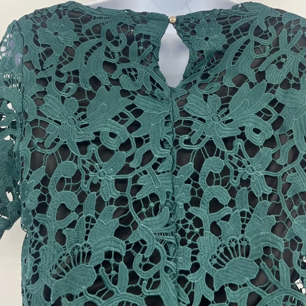 Jennifer Lopez Lace 2 PIece Midi Skirt Top Set  6 Holiday Hunter Winter Wedding - Image 8