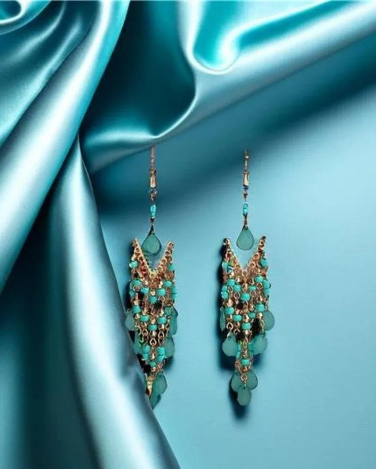 Sophistication and Freedom to Your Look with Long Beaded Fringe Earrings - Image 2