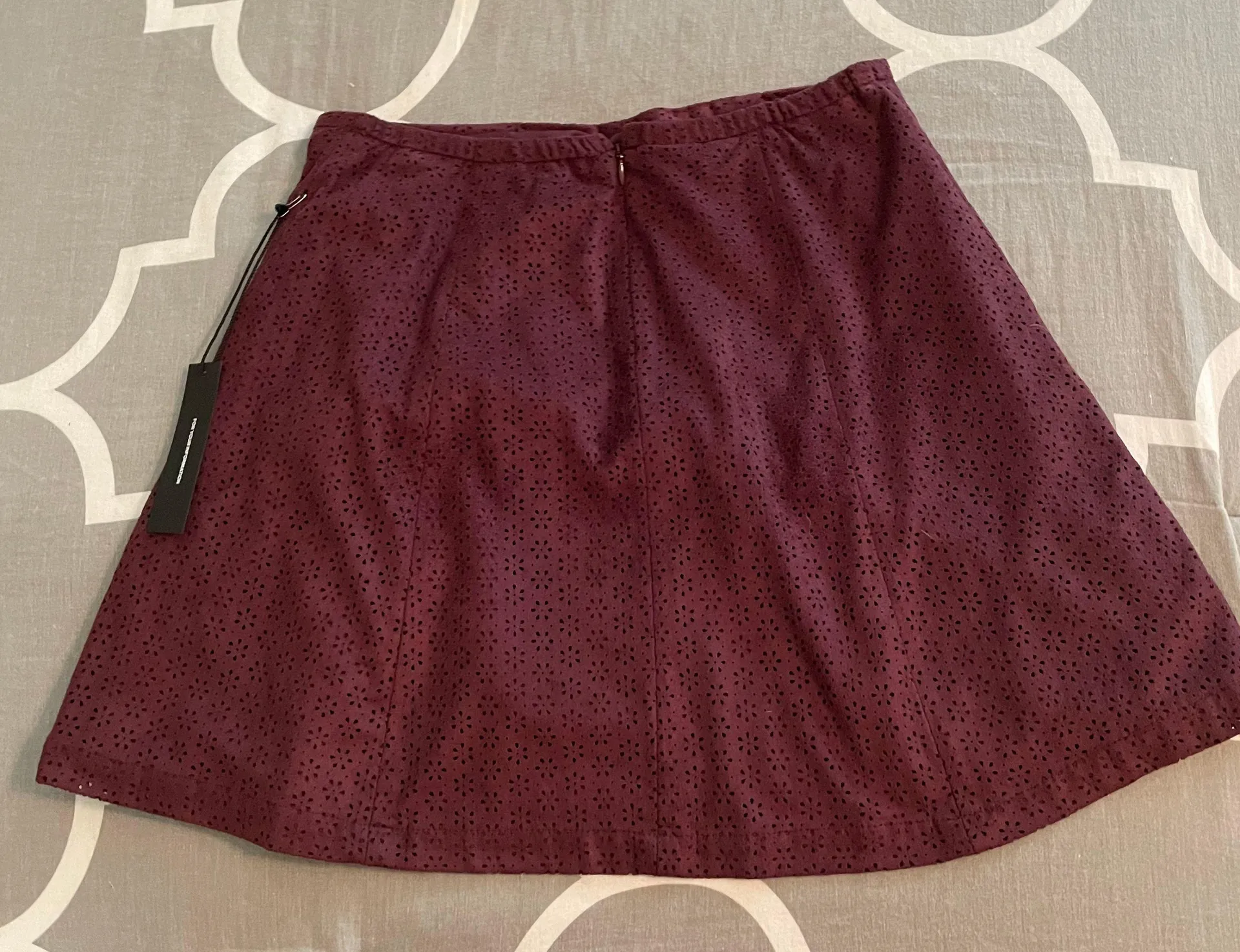 Maroon Skater Skirt - Image 2