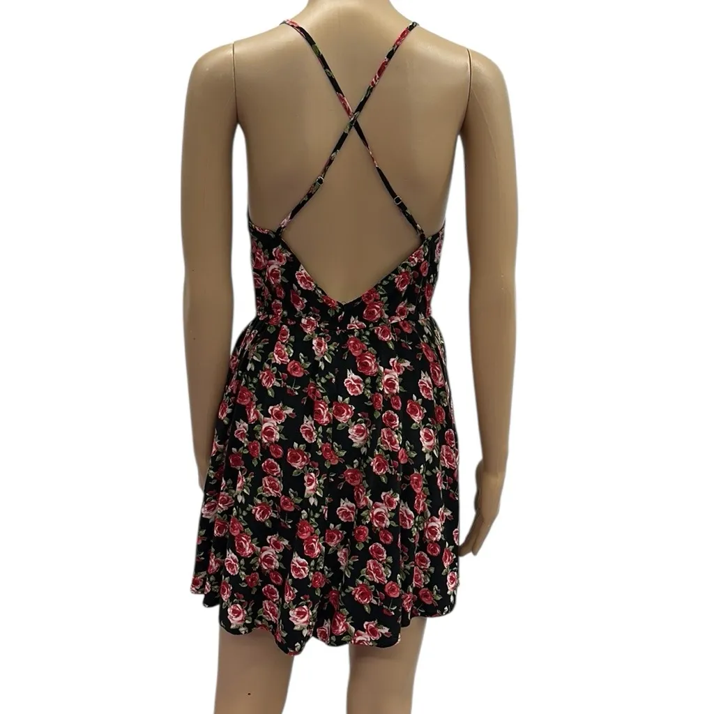 Rosette by Be Cool Rayon Floral Sleeveless Spaghetti Strap Pocket Dress Junior M - Image 8