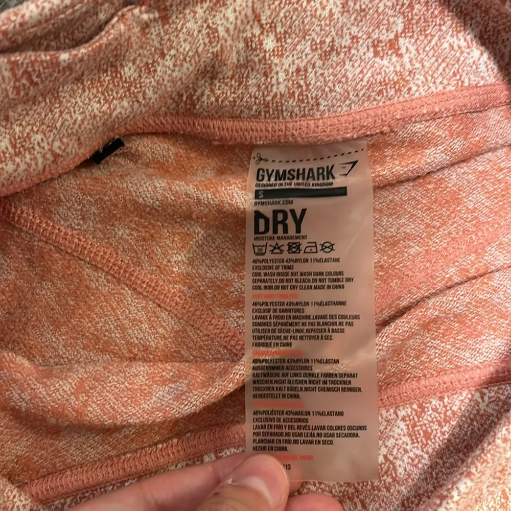 Gymshark Fleur Texture Leggings Size S Pink White - Image 3