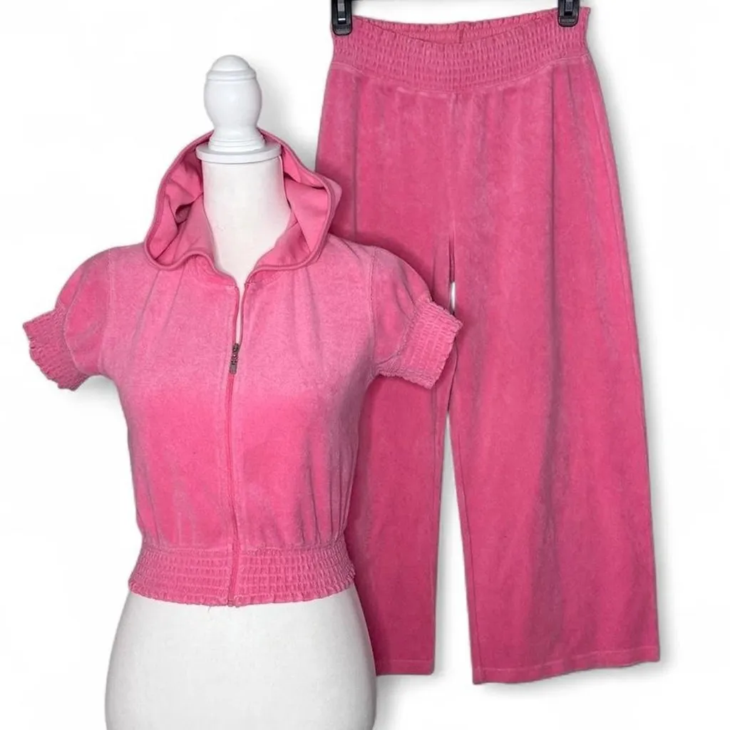 Y2K Moda International Track Suit Pink - Image 3