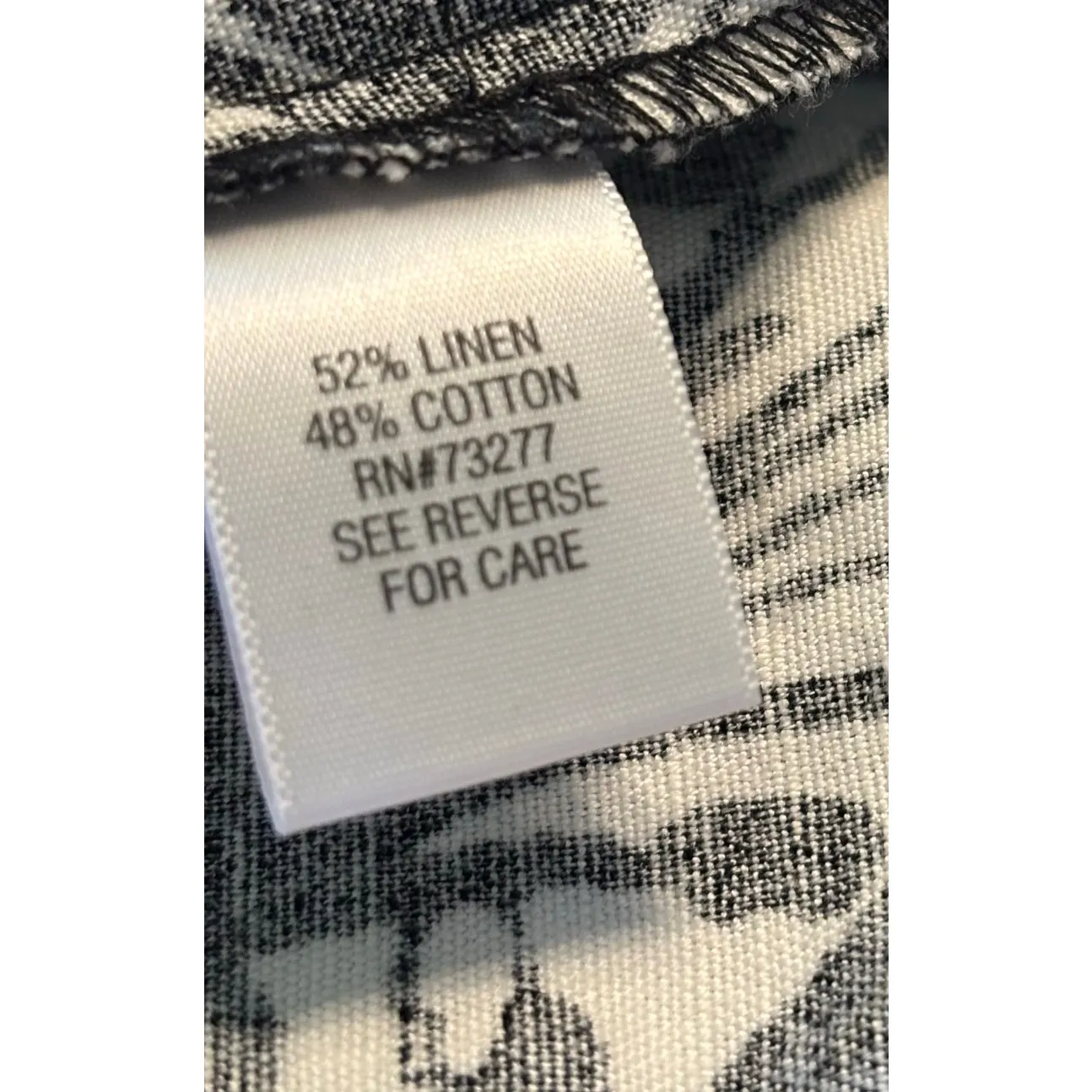 Croft & Barrow Black and White Floral Jacket  Size XL - Image 8