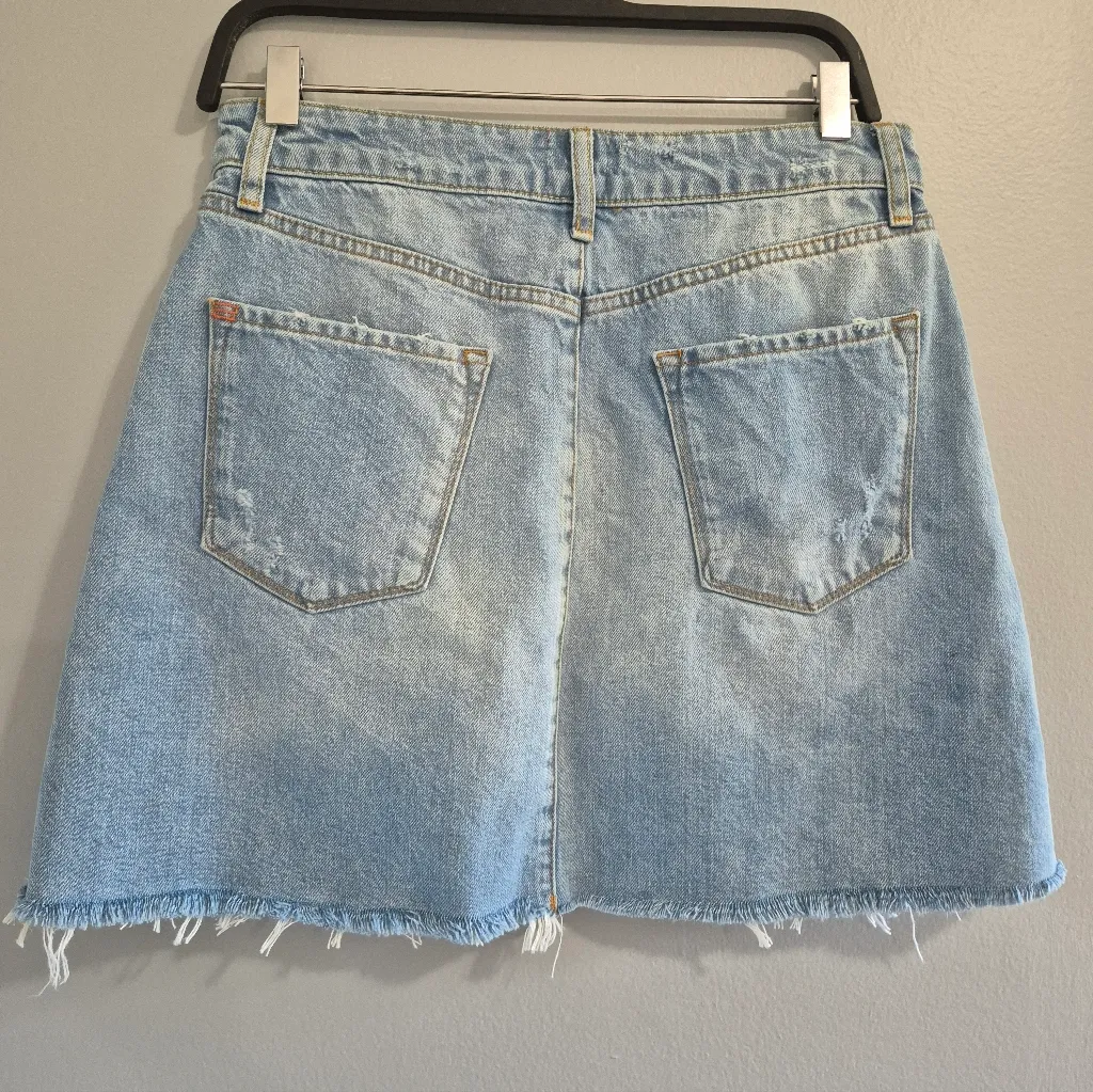 BDG blue festival party sorority bar pop Y2K Urban Outfitters Denim Mini Skirt Size L - Image 3