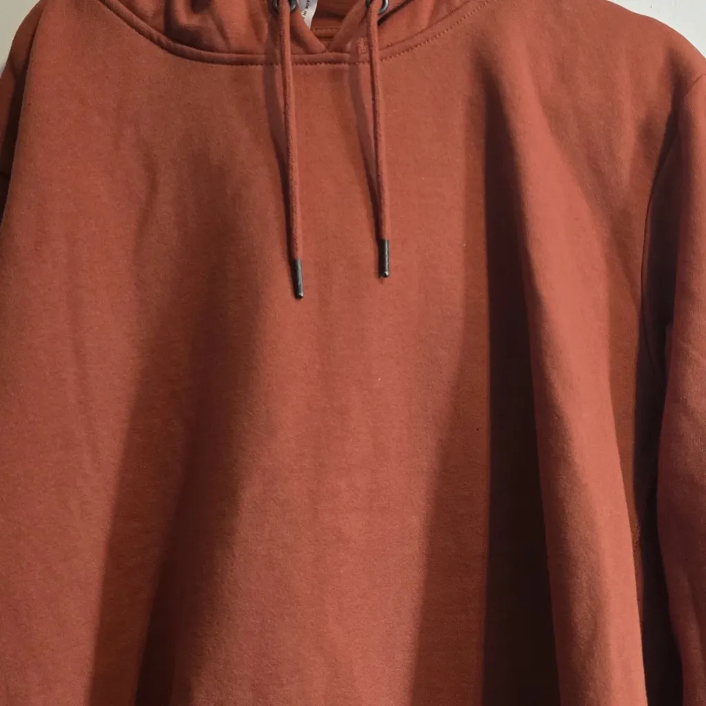 Women's Warm Rust Hoodie Brown Size XXL - Image 5