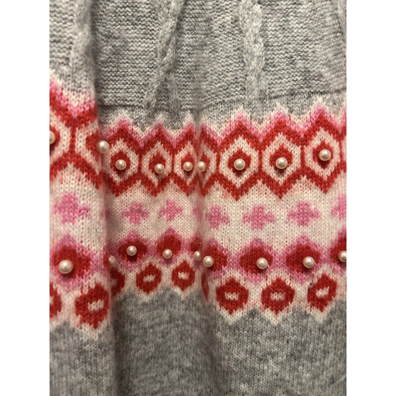 St. Johns Bay Fairisle Turtleneck Sweater Womens Size 2X Chunky Knit Nordic Cozy - Image 4