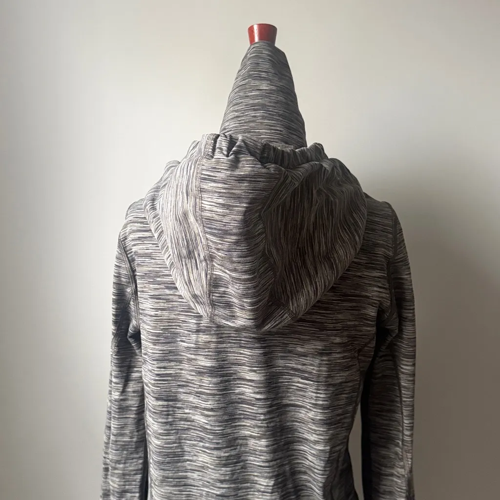 lululemon Gray Stride Full Zip Jacket Size 8 in Space Dye - Image 7