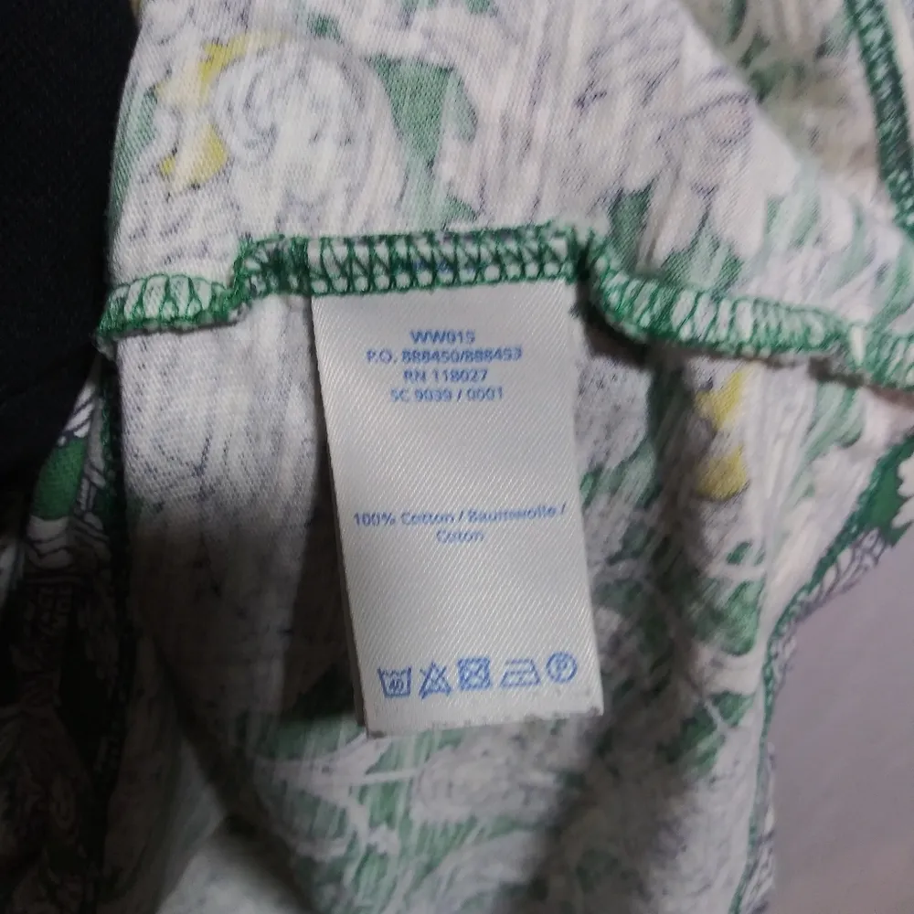 Boden Lana Green White Floral Tassel Tie Keyhole Mini Sheath Dress Size 18L - Image 6