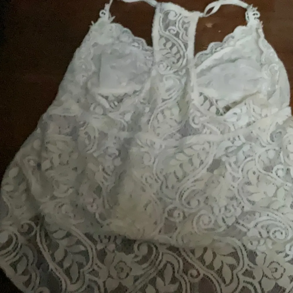 Linea Donatella White Lace Cotton Mesh Bridal Pajama Lingerie Set Sz. S - Image 4