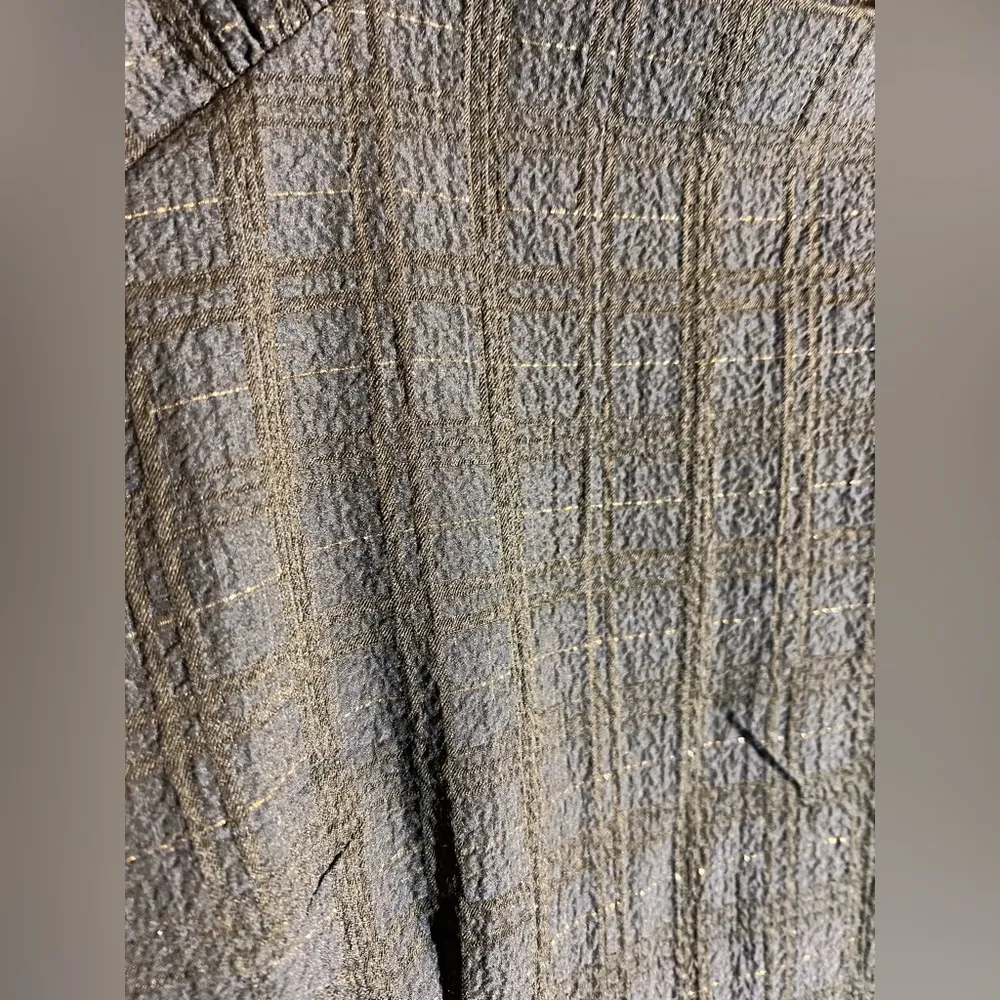 Tommy Hilfiger Textured Navy Black Plaid Dress
Career workwear evening cocktail - Image 3