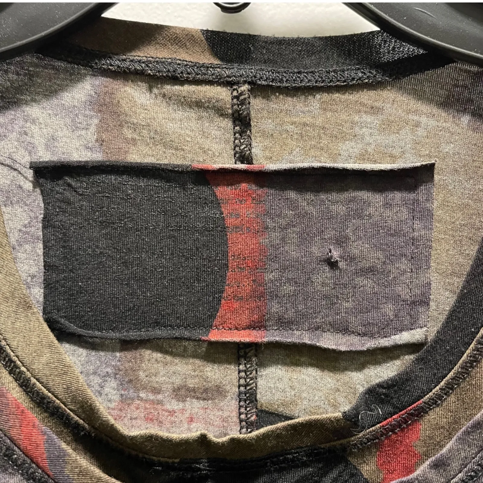 Rundholz Avant Garde Abstract Print Long Sleeve Mini Dress Womens Unique Pattern Black - Image 5