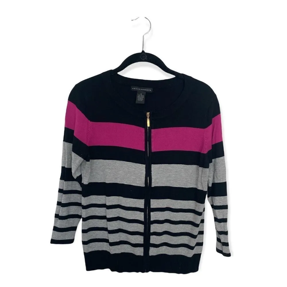 Grace Elements SZ M zip up cardigan - Image 2