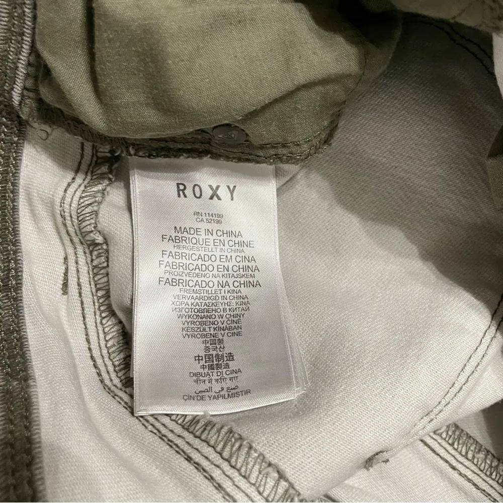 Roxy Sunstrippers Camo Ankle Zip Skinny Jeans Size 26 - Image 9