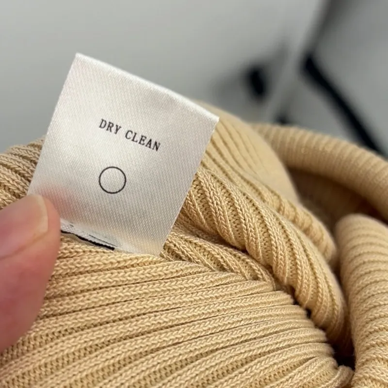 Steps New York Ribbed Bodycon Dress Sz M Sparkle Buttons Tan Quiet Luxury MIdi Size M - Image 11