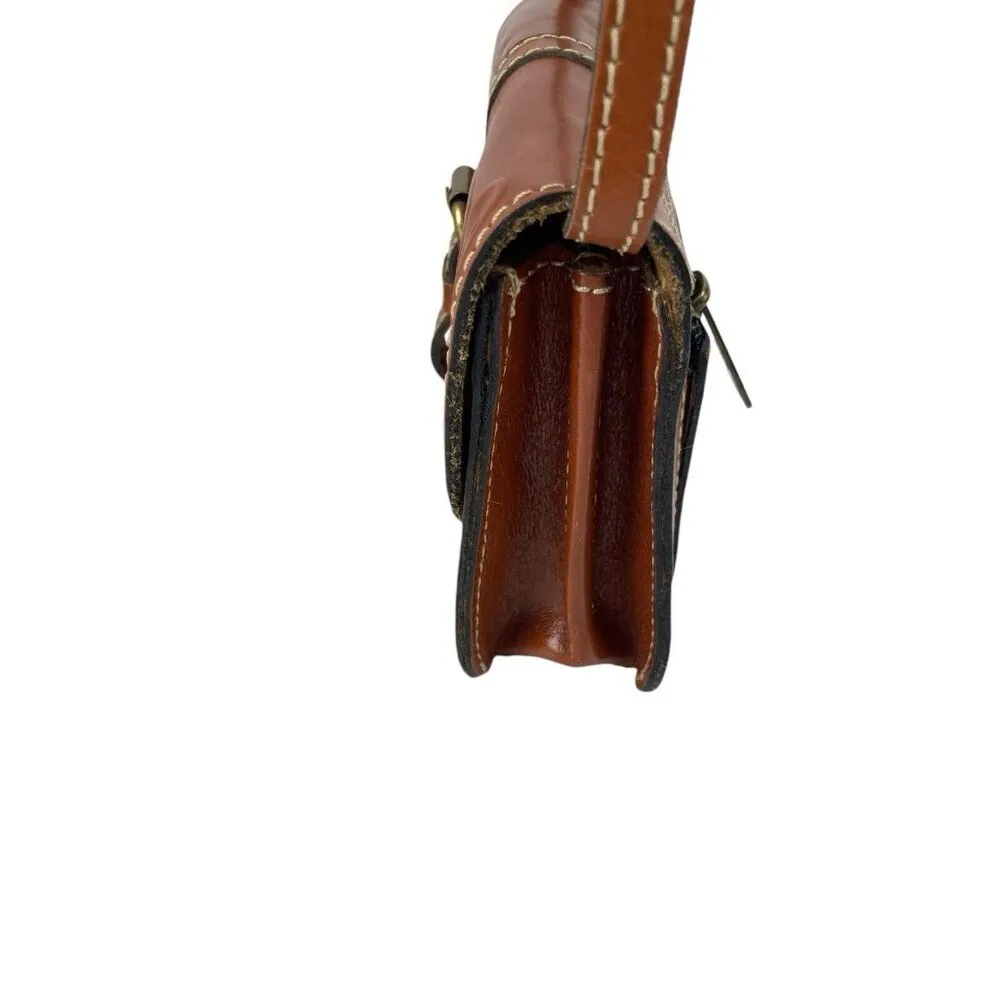 Patricia Nash Torri Tooled Leather Crossbody Bag Florence Tan Brown Western Boho - Image 8